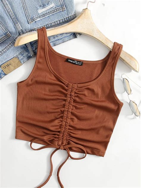 shein crop top|aesthetic crop tops shein.